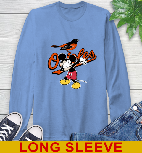 Baltimore Orioles MLB Baseball Dabbing Mickey Disney Sports Long Sleeve T-Shirt 11