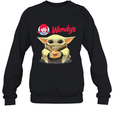 Wendy'S Baby Yoda Hug Hamburger Sweatshirt