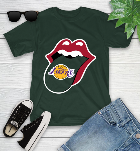 Los Angeles Lakers NBA Basketball Lips I Root For My Team Adoring Fan 107