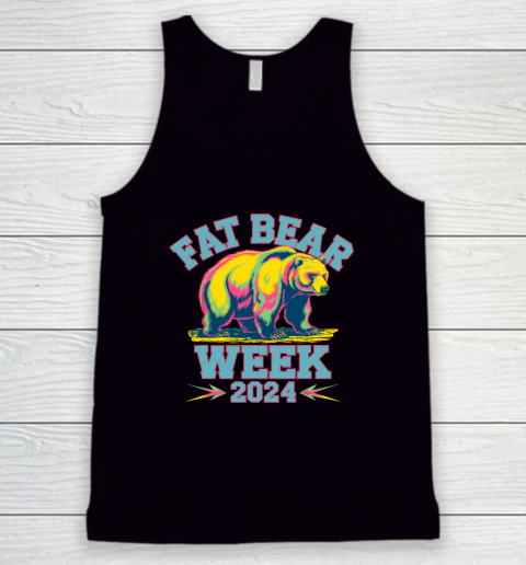 Fat Bear Week 2024 Grazer Animal Lover Alaska Katmai Nature Tank Top