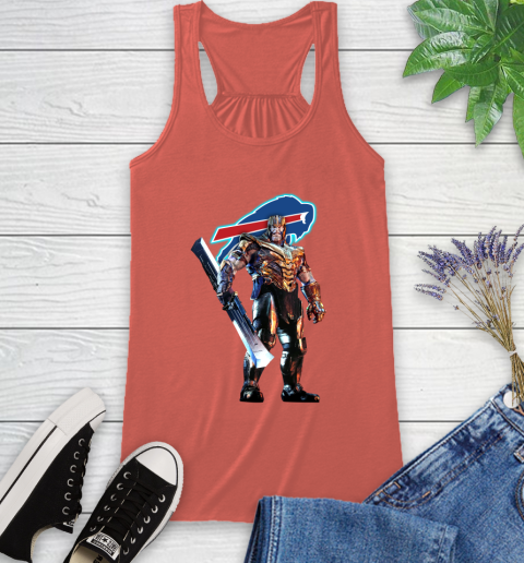 NFL Thanos Gauntlet Avengers Endgame Football Buffalo Bills Racerback Tank 4
