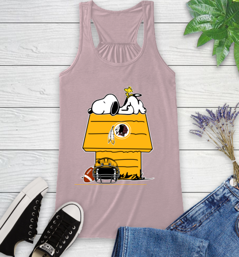 Washington Redskins NFL Football Snoopy Woodstock The Peanuts Movie Racerback Tank 11
