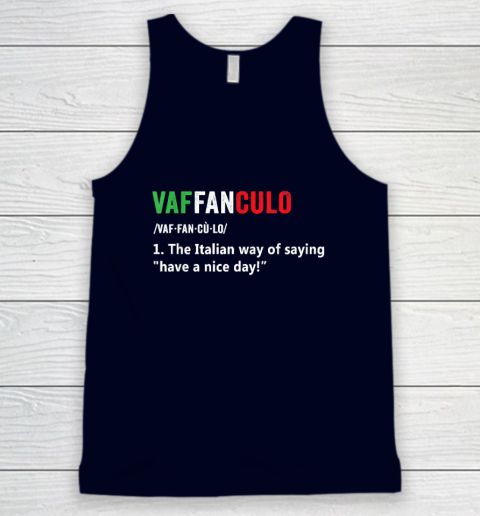 Vaffanculo Italy Slang Gag Gift Siclian Funny Italian Tank Top 2