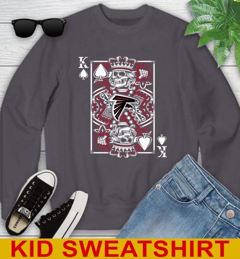 Atlanta Falcons NFL Football The King Of Spades Death Cards Shirt Youth Sweatshirt 5
