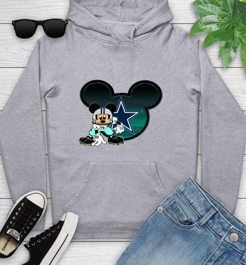 NFL Dallas Cowboys Mickey Mouse Disney Football T Shirt Youth Hoodie