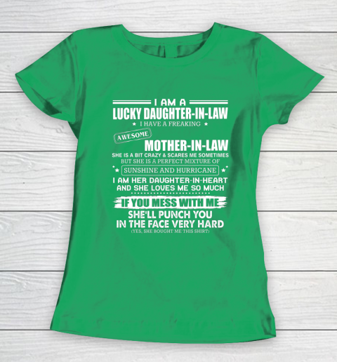 Lucky Daughter In Law Have A Freaking Awesome Mother In Law Women's T-Shirt 5