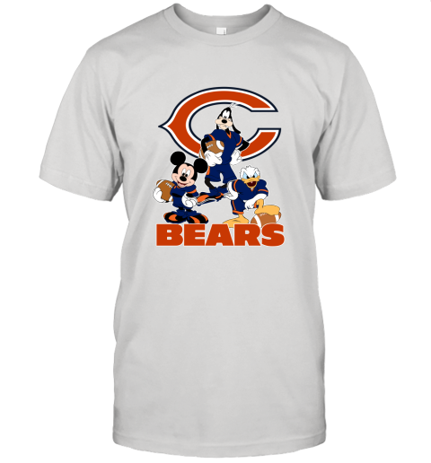 Mickey Donald Goofy The Three Chicago Bears Football Unisex Jersey Tee