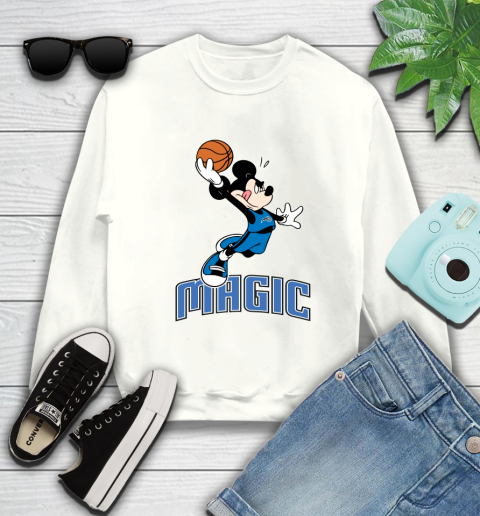 NBA Basketball Orlando Magic Cheerful Mickey Mouse Shirt Sweatshirt 2