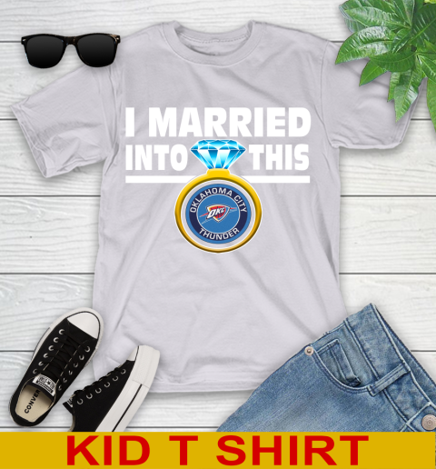 Oklahoma City Thunder NBA Basketball I Married Into This My Team Sports Youth T-Shirt 5 Oklahoma City Thunder NBA Basketball I Married Into This My Team Sports Youth T-Shirt - Image 5