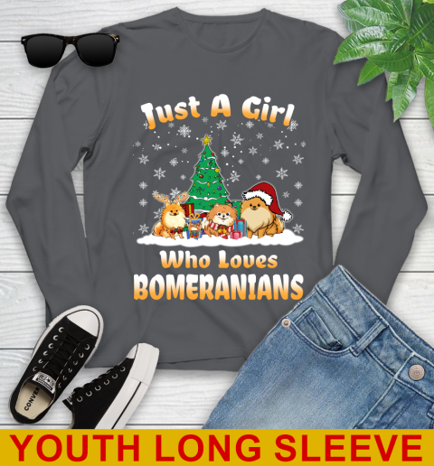 Christmas Just a girl who love pomeranians dog pet lover 125