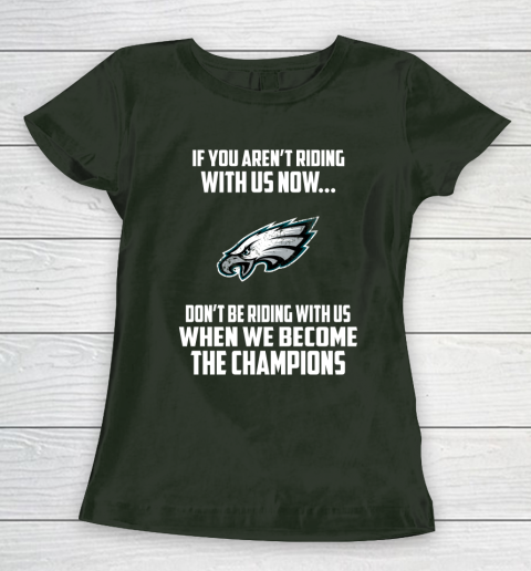 NFL Philadelphia Eagles Football We Become The Champions Women's T-Shirt 4
