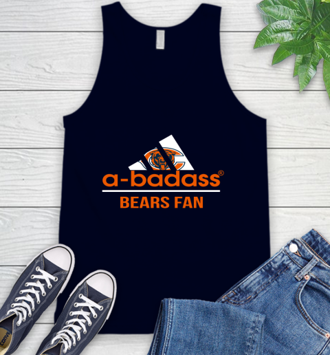 NFL A Badass Chicago Bears Fan Adidas Football Sports Tank Top 2
