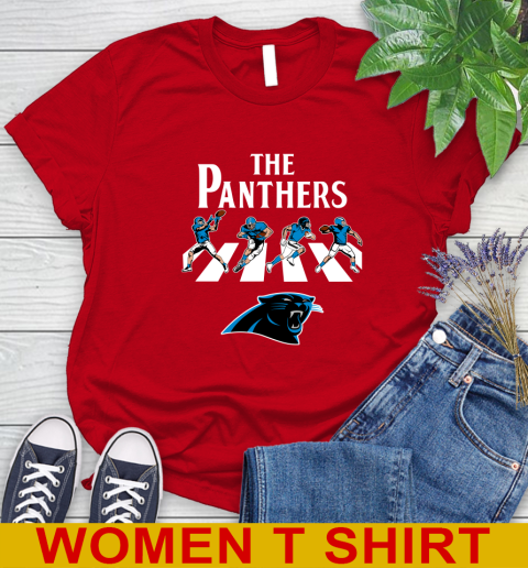 NFL Football Carolina Panthers The Beatles Rock Band Shirt Women's T-Shirt 11