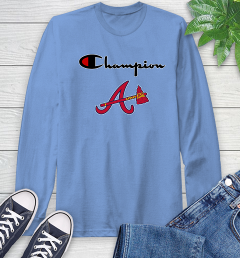 MLB Baseball Atlanta Braves Champion Shirt Long Sleeve T-Shirt 10