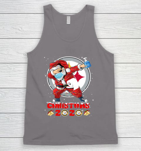 Pittsburgh Steelers Funny Santa Claus Dabbing Christmas 2020 NFL Tank Top 6