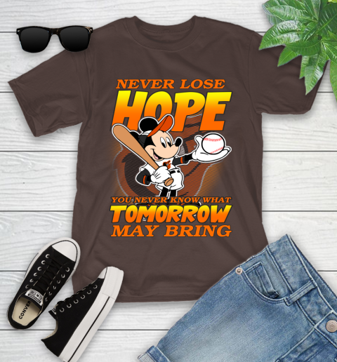 Boston Red Sox MLB Baseball Mickey Disney Never Lose Hope Youth T-Shirt 7