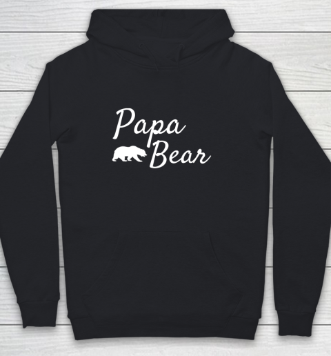 Papa Bear Long Sleeve Shirt Men Papa Bear Mama Bear Youth Hoodie