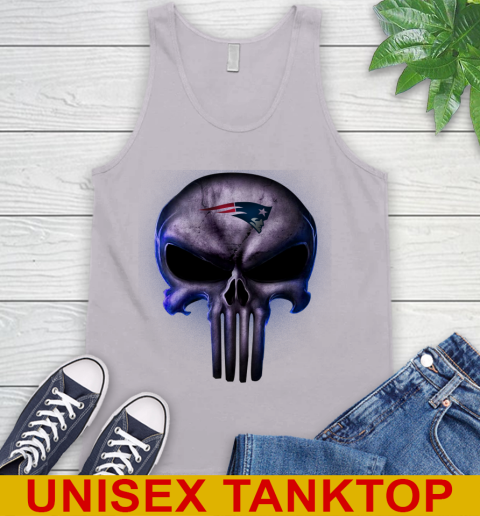 New England Patriots NFL Football Punisher Skull Sports Tank Top 3