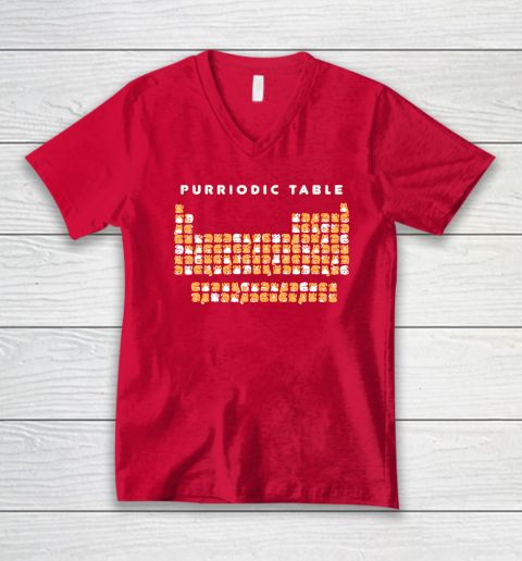 Purriodic Table Cat Funny V-Neck T-Shirt 5