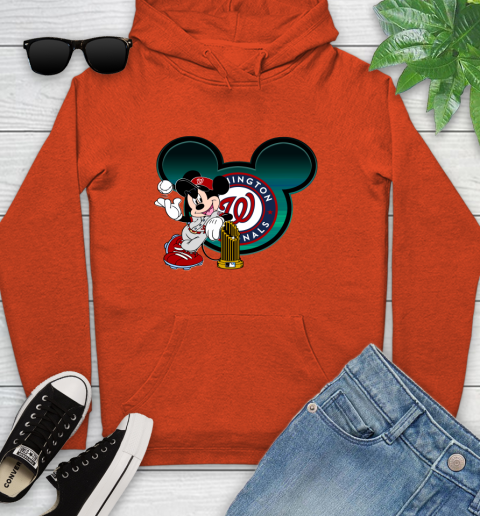 MLB Washington Nationals The Commissioner's Trophy Mickey Mouse Disney Youth Hoodie 5