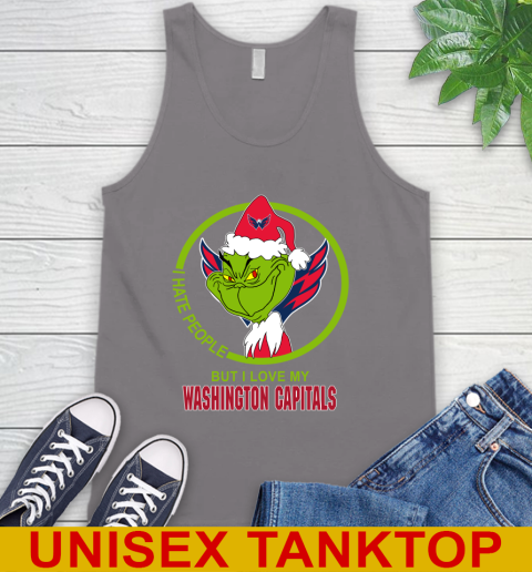 Washington Capitals NHL Christmas Grinch I Hate People But I Love My Favorite Hockey Team Tank Top 7