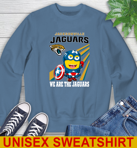 NFL Football Jacksonville Jaguars Captain America Marvel Avengers Minion Shirt Sweatshirt 10