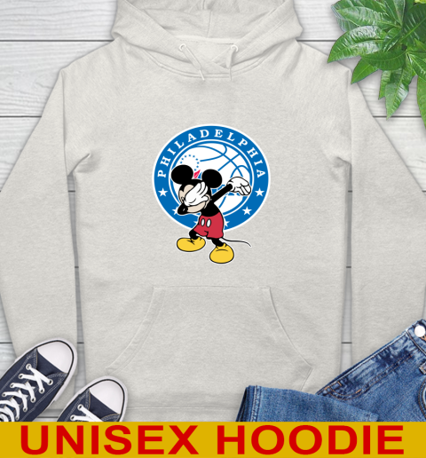Philadelphia 76ers NBA Basketball Dabbing Mickey Disney Sports Hoodie 12