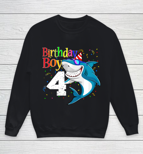 Kids 4th Birthday Boy Shark Shirts 4 Jaw Some Four Tees Boys 4