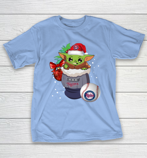 Minnesota Twins Christmas Baby Yoda Star Wars Funny Happy MLB T-Shirt 11