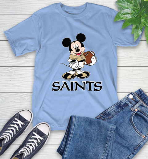 NFL Football New Orleans Saints Cheerful Mickey Mouse Shirt T-Shirt 12