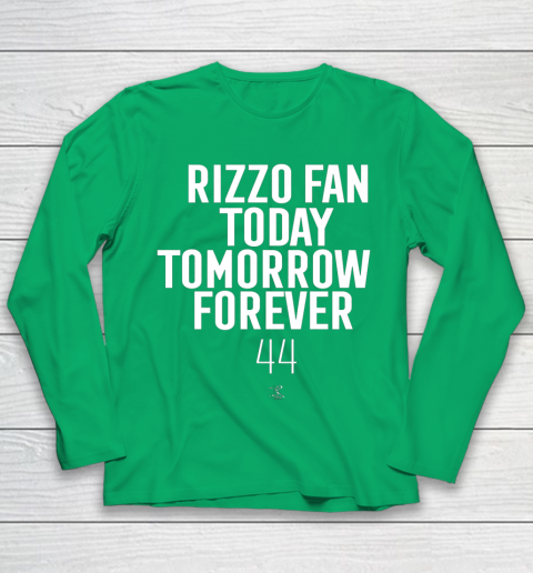 Anthony Rizzo Tshirt Fan Today Tomorrow Forever Gameday Youth Long Sleeve 4