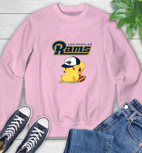 NFL Pikachu Football Sports Los Angeles Rams Sweatshirt 9