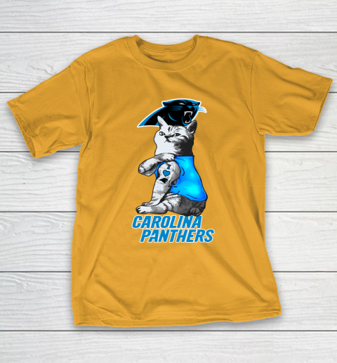 NFL Football My Cat Loves Carolina Panthers T-Shirt 2