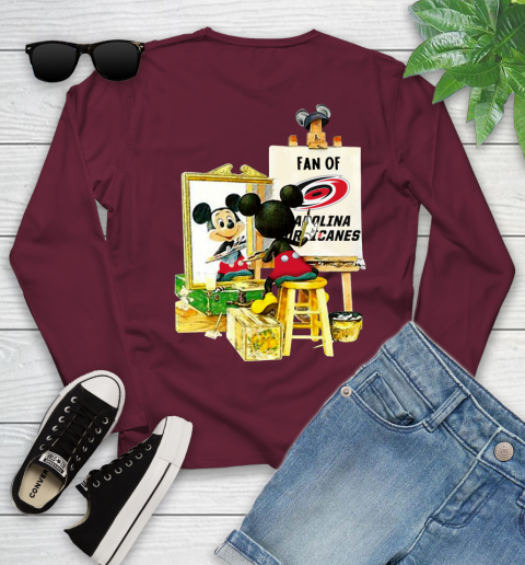 NHL Hockey Carolina Hurricanes Mickey Drawing Shirt 117