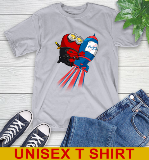 MLB Baseball Los Angeles Dodgers Deadpool Minion Marvel Shirt T-Shirt 5