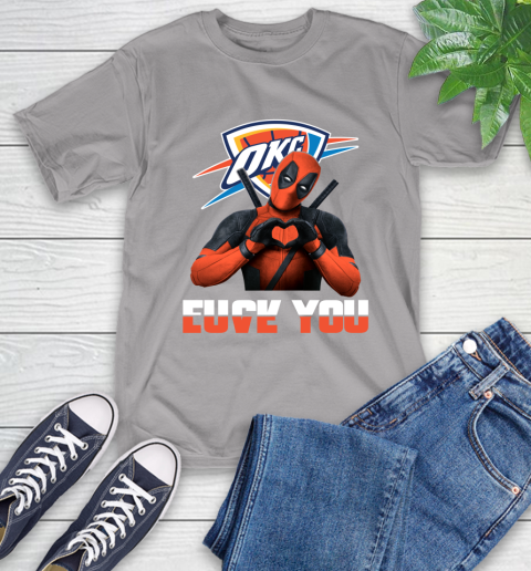 NBA Oklahoma City Thunder Deadpool Love You Fuck You Basketball Sports T-Shirt 7 NBA Oklahoma City Thunder Deadpool Love You Fuck You Basketball Sports T-Shirt - Image 7
