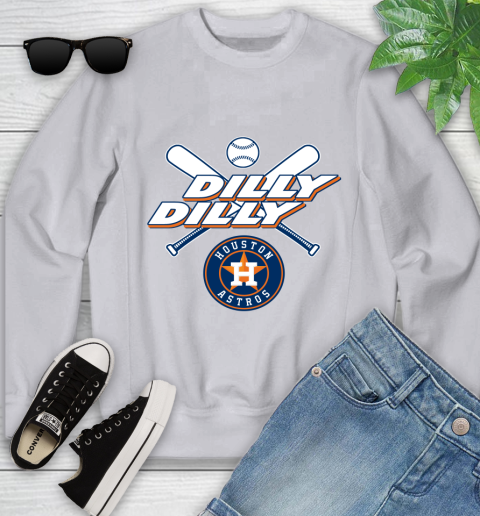 MLB Houston Astros Dilly Dilly Baseball Sports Youth Sweatshirt 4