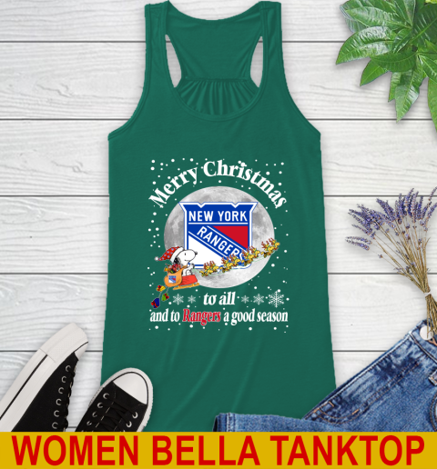 New York Rangers Merry Christmas To All And To Rangers A Good Season NHL Hockey Sports Racerback Tank 5