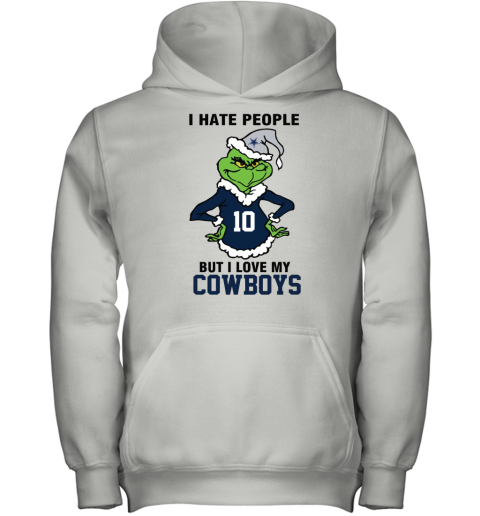 I Hate People But I Love My Cowboys Youth Hoodie