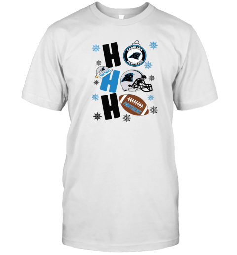 Carolina Panthers Hohoho Santa Claus Christmas Football NFL T-Shirt