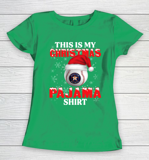 Houston Astros This Is My Christmas Pajama Shirt MLB Women's T-Shirt 5