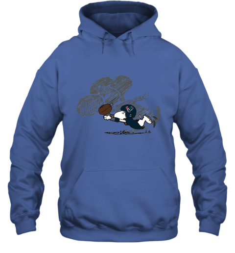 Houston Texans Snoopy Plays The Football Game Hoodie