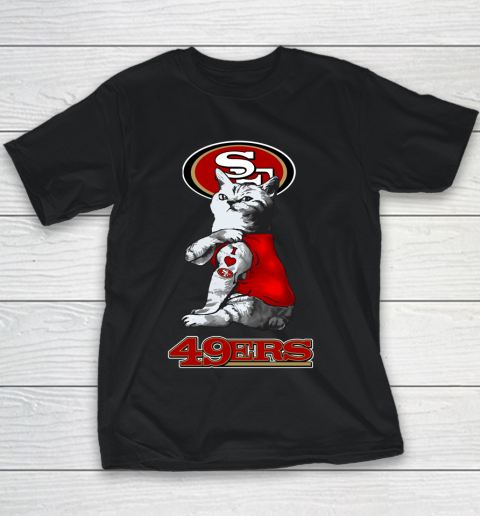 NFL Football My Cat Loves San Francisco 49ers Youth T-Shirt