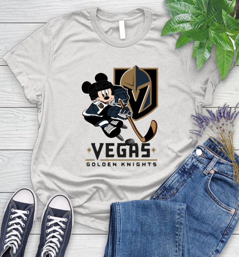 NHL Vegas Golden Knights Mickey Mouse Disney Hockey T Shirt Women's T-Shirt