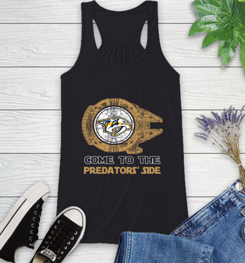 NHL Come To The Nashville Predators Wars Hockey Sports Racerback Tank