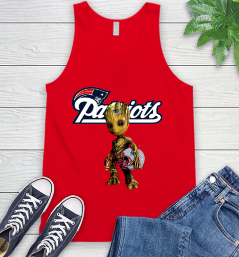 New England Patriots NFL Football Groot Marvel Guardians Of The Galaxy Tank Top 6