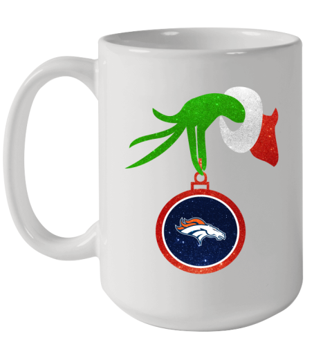 Denver Broncos Grinch Merry Christmas NFL Football Ceramic Mug 15oz