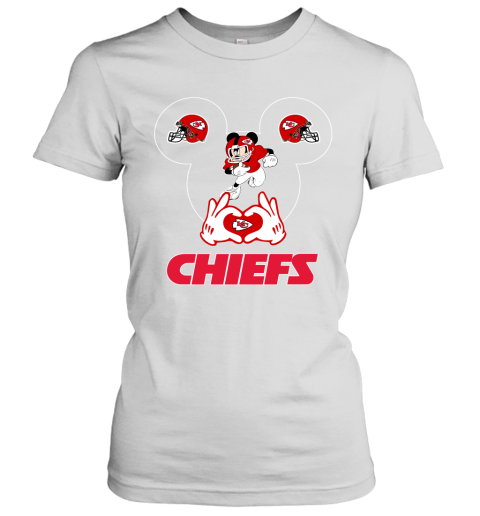 I Love The Chiefs Mickey Mouse Kansas City Chiefs Women's T-Shirt