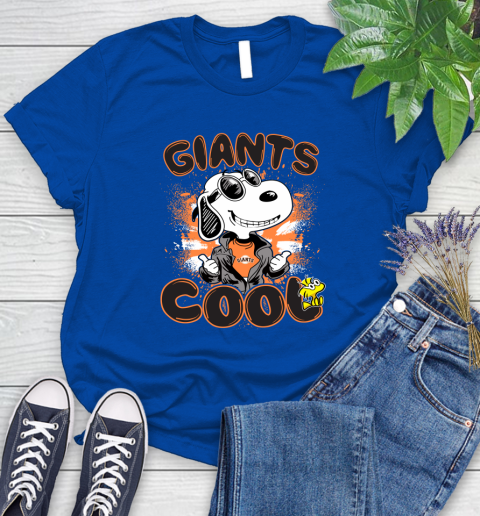 MLB Baseball San Francisco Giants Cool Snoopy Shirt Women's T-Shirt 10