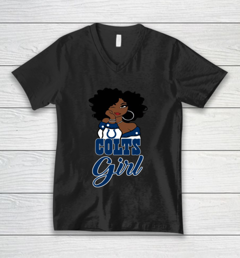 Indianapolis Colts Girl NFL V-Neck T-Shirt